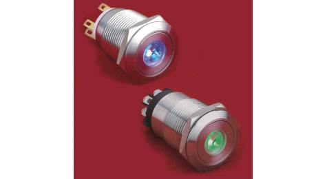 pushbutton ; vandal; design; fast break; high reliability; long life expectancy ; easy integration; waterproof; impact resistance ; aggressive industrial environment; 19 mm, push button light ring, flush