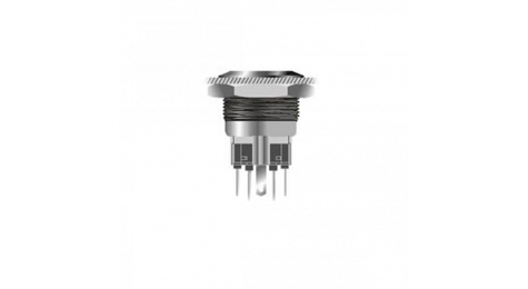 pushbutton ; vandal; design; fast break; high reliability; long life expectancy ; easy integration; waterproof; impact resistance ; aggressive industrial environment; 22 mm pushbutton bright point, flush