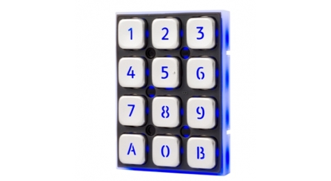 anti-vandal keyboard; access control ; security ; automatic vending ; 12 keys.