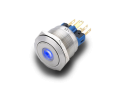 pushbutton ; vandal; design; fast break; high reliability; long life expectancy ; easy integration; waterproof; impact resistance ; aggressive industrial environment; 22 mm pushbutton bright point, flush