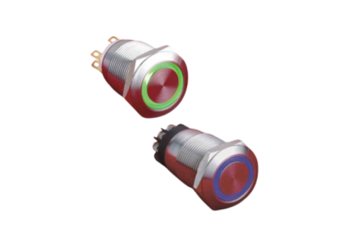 R.series boutons poussoirs 19mm affleurant anneau lumineux