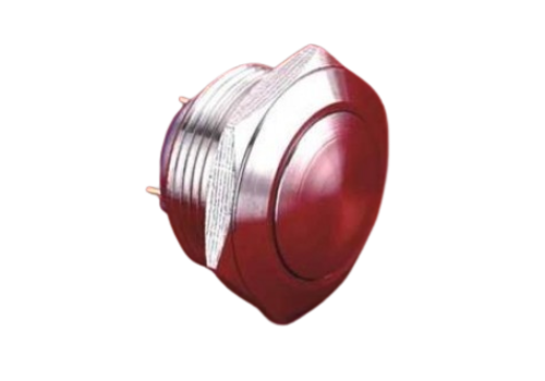 R.series boutons poussoirs 19mm bombé non lumineux court