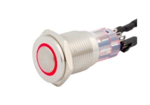 R.series boutons poussoirs 19mm super affleurant anneau lumineux dual-color