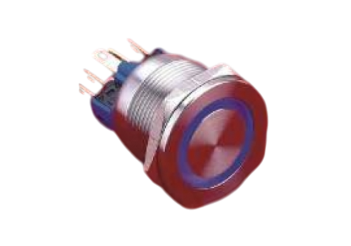 R.series boutons poussoirs 22mm super affleurant anneau lumineux
