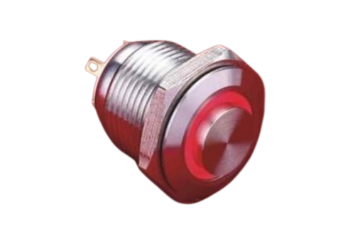 boutons poussoirs 16mm débordant anneau lumineux à rupture lente