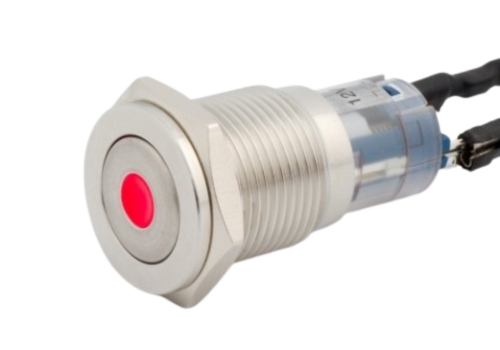 boutons poussoirs 16mm super affleurant lumineux dual-color