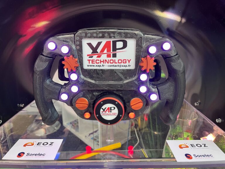 Buttons at the heart of performance: our technology embedded in XAP steering wheels